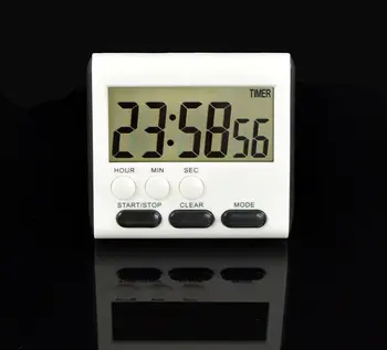 Lielu Magnētisko LCD Ciparu Virtuve Sporta Taimeri Skaitīt Līdz Vārīšanas Taimeris 24 Stundas Modinātājs Taimeri