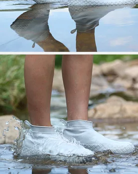 Lietus zābaki, ūdensnecaurlaidīgi bērniem PVC gumijas zābaki ar neslīdošu ūdens kurpes segtu lietainā dienā vīriešiem un sievietēm ūdensizturīgs lietus boot