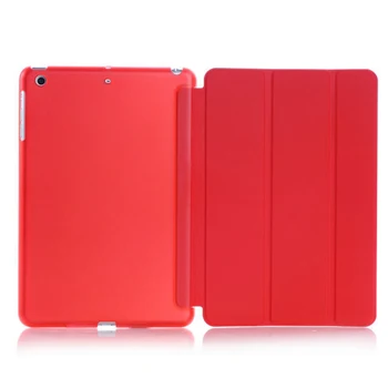 Lietā par iPad mini 1/2/3 Ultra Slim Fit Ādas somiņa Gumijota Atpakaļ Magnētu Cover for iPad mini 3