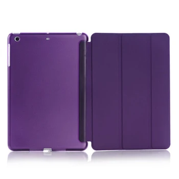 Lietā par iPad mini 1/2/3 Ultra Slim Fit Ādas somiņa Gumijota Atpakaļ Magnētu Cover for iPad mini 3