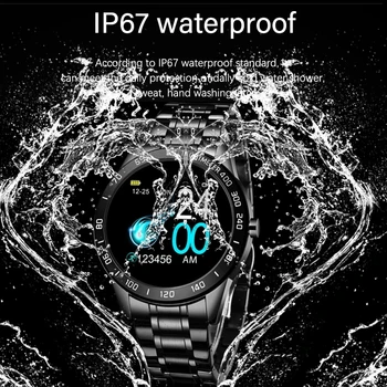 LIGE 2020. gadam, modes Pilnu apli touch screen Mens Smart Pulksteņi IP68 Ūdensnecaurlaidīga Sporta Fitnesa Skatīties Luxury Smart Skatīties uz vīriešiem