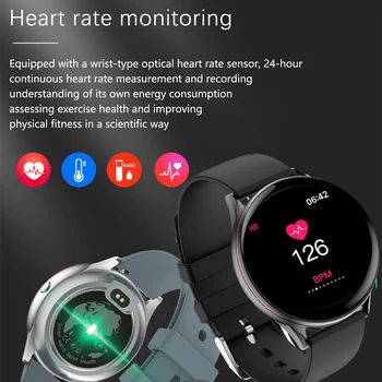 LIGE 2020 Jaunu Full Touch Screen Smart Skatīties Sieviešu vīriešu Sporta Sirdsdarbības Ātrums, asinsspiediens Ūdensizturīgs Smartwatch relojes inteligentes