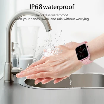 LIGE Jaunu Full Touch Screen Smart Skatīties Sieviešu Sporta Sirdsdarbības Ātrums, asinsspiediens IP68 Ūdensnecaurlaidīga Smartwatch relojes inteligentes