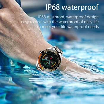 LIGE Luxury Smart Skatīties Vīriešu Ūdensnecaurlaidīgs Sports Fitness Watch Android, ios Tālrunis Sirds ritma Monitors smartwatch vīriešu rokas Pulksteņi