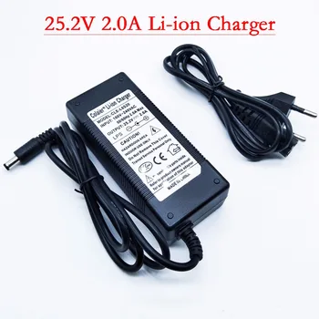LiitoKala 24V 2000mAh Baterija 25.2 V 2Ah 18650 Uzlādējams Akumulators Mini Portatīvo Lādētāju LED/Lampas/Kamera/CCTV 2A Maksas