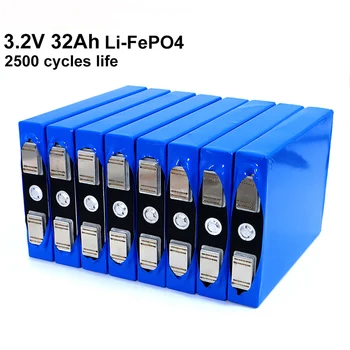 Liitokala 3.2 V 32Ah akumulatoru LiFePO4 fosfāts 32000mAh par 4S 12V 24V 3C Motocikls Automašīnas motors akumulatori Niķeļa modifikācija