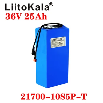 LiitoKala 36V 25AH 21700 10S5P 500W Trīsstūris Akumulatora Elektrisko Velosipēdu 36V Litija jonu Akumulatoru bateriju ar Brīvi Soma 30A BMS
