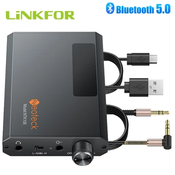 LiNKFOR 16-150Ω HiFi Austiņu Pastiprinātāju ar Bluetooth 5.0 Uztvērēju, Portatīvo 3,5 mm AUX Audio Austiņas Amp Sastāvdaļas Tālruni