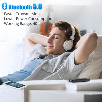 LiNKFOR 16-150Ω HiFi Austiņu Pastiprinātāju ar Bluetooth 5.0 Uztvērēju, Portatīvo 3,5 mm AUX Audio Austiņas Amp Sastāvdaļas Tālruni