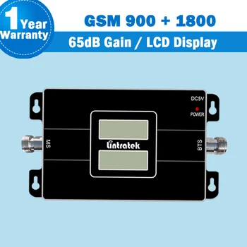 Lintratek 2G GSM 900 +4G LTE 1800mhz (Band 3) Double LCD Displeji, divjoslu Signāla Pastiprinātājs Lintratek Mobilo Telefonu Repeater S46
