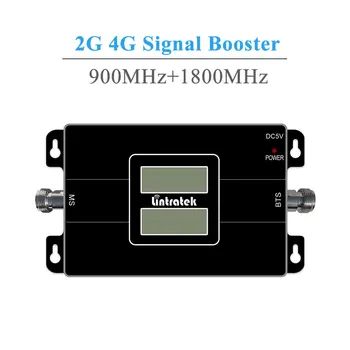 Lintratek Amplificateur 2G 4G Dual Band Signāla Pastiprinātājs LCD GSM 900MHz + 4G LTE 1800MHz Mobilo Šūnu Telefonu Signāla Pastiprinātājs #35