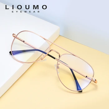 LIOUMO ir 2021. Modes Dizaina Sievietes Anti Blue Ray Brilles Datoru Spēļu Aizsargbrilles Vīriešiem Zilā Gaisma Pretbloķēšanas Briļļu Unisex oculos