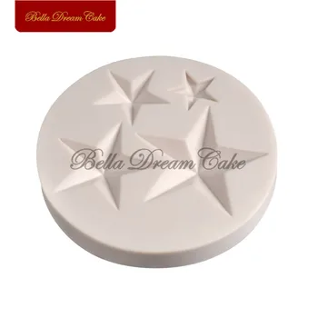 Little Star Silikona Veidnē Pomādes Kūku Veidnes Ziepes Sugarcraft Gumpate Šokolādes Pelējuma Kūka Dekorēšanas Instrumentiem Bakeware