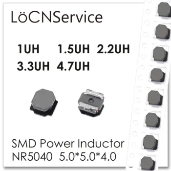 LoCNService 500PCS 1500PCS NR5040 1UH 1.5 UH 2.2 UH 3.3 UH 4.7 UH 5.0*5.0*4.0 Virsmas Mount Jauda Induktori Augstas Kvalitātes 5.0x5 izmantošanai.0x4.0