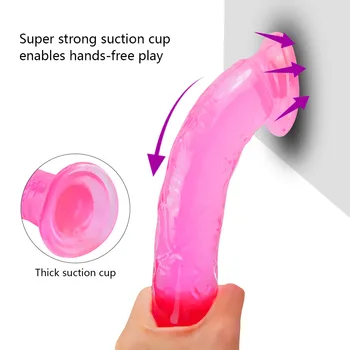 Lode Vibrators+Želejveida Dildo Reālistiskā Penis Ar piesūcekni Seksa Rotaļlietas Sievietēm Seksa Produkti G Spot Vagīnas Stimulators Big Dildo