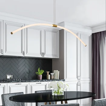 LODOOO Zelta Modernu led pendant gaismas mūsdienu dizains, dzīvojamās istabas, guļamistabas studiju karājas lampas Restorāns virtuves kulons lampas
