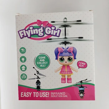Lol pārsteigums lelles Indukcijas apturēšanu lelle, kas peld mašīna, Kritums-izturīgs indukcijas apgaismoja maza meitene, bērnu rotaļu lidmašīna