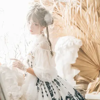 Lolita Kleita Sievietēm Modelis Drukāšanas Lomu Kostīmi Gothic JKS Spageti Siksnas Kleita Sievietēm Cosplay Kawaii Japāņu Kostīms