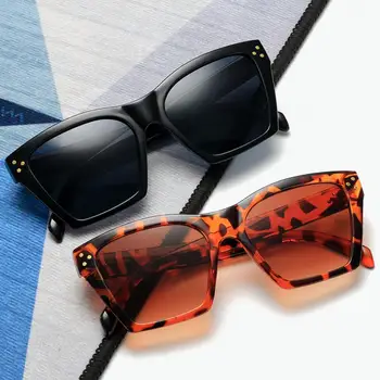 LongKeeper Vintage Laukumā Saulesbrilles Sieviešu Moderns Kniežu Kaķa Acs, Saules Brilles, Dāmas, Melns, Leoparda Toņos Briļļu lentes de sol