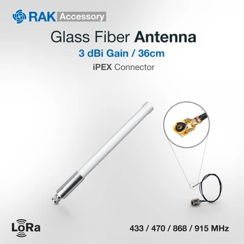 LoRa Vārti Antenas 3dbi Maksimālā Peļņa Stikla Šķiedras Tīkla Antena ar SMA / iPEX RF Pievienojiet Kabeli 433/470/868/915 MHz Q249