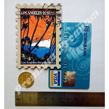 Los Angeles suvenīru magnēts vintage tūrisma plakāts