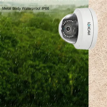 LOXCAM H. 265 HD 48V POE IP Kameras 4MP Audio Skaņu Drošības Āra Ūdensizturīgs IP kameras P2P Onvif CCTV Video Novērošanas Kameras