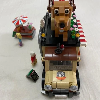 LOZ 1116 Hot Dog Fast Food Automašīnu Transportlīdzekļa Restorāns Dzīvnieku 3D Modeli 1317pcs DIY Mini Blokus Ķieģeļu Ēka Rotaļlieta Bērniem, kas nav Kaste
