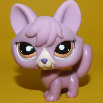 LPS KAĶIS Retas dzīvnieku pet shop rotaļlietas #1536 Brūnu Iedegumu Mirdzumu Dzirksti Fox Zaļas Acis cute anime rotaļlietas meitenēm
