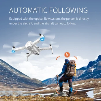LSRC jaunu GPS dūkoņa S162 4K IZŠĶIRTSPĒJAS divējāda kameras 5G WIFI FPV salokāms quad-rotoru dron vienu taustiņu, atgriezties attālums 500 metri