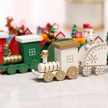 Luanqi Koka Vilcienu Ziemassvētku Rotājumu Ziemassvētku Dāvanu, Rotaļlietas, Amatniecības Priecīgus Ziemassvētku Rotājumi Mājas Santa Claus Noel Ir 2021. Natal