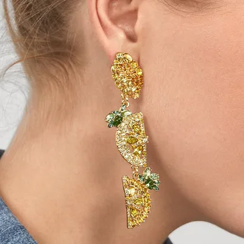 Luksusa kristāla Lieli auskari sieviešu 2020. gadam krāsains paziņojumu auskari lielu Rhinestone auskari kāzu, banketu rotaslietas