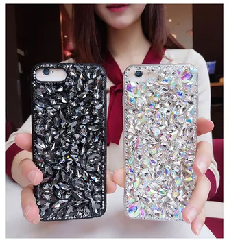 Luksusa Modes Pilnu Bling Krāsains Mazo Kristāla Diamond Case Cover For Samsung Galaxy Note20 10 9 8 S20 Ultra S10E S10/9/8 Plus