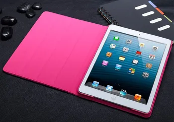 Luksusa PU Tablete Coque iPad mini Gadījumā Flip Vainagu Luksusa Stāvēt A1489 A1490 seguma iPad mini 2 mini 3 Lietā Stāvēt