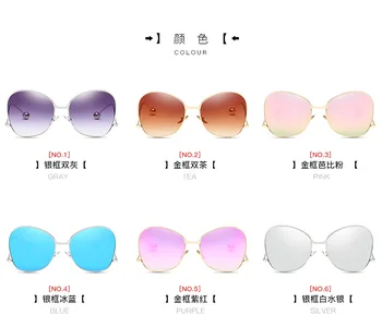 Luksusa Saulesbrilles Sieviešu Lielgabarīta Slīpums Saules Brilles Sievietēm Sieviešu karkass Brilles UV400 Toņos Oculos Lunette