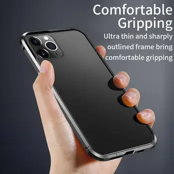 Luksusa Slim Alumīnija Bufera Lietu Vāku mobilo tālruni Gadījumā, Iphone Modes iPhone Pro Mini Bufera Promax 12 Lieta Y0D9