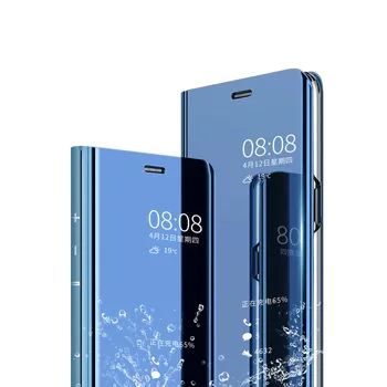 Luksusa Smart Mirror Flip Case For iphone xs max gadījumā XR Vāciņš iPhone X XS XR XS Max 8 7 6 6S Plus Skaidrs, aizsargs Aizmugurējo Vāciņu