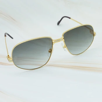 Luksusa Vīriešu Saulesbrilles Metāla Zīmola Dizainere Kārters Brilles 2018 Vintage, Saulesbrilles Vīriešiem Rāmis Lielgabarīta Sunglass Augstas Kvalitātes