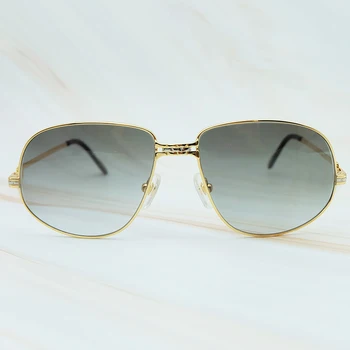 Luksusa Vīriešu Saulesbrilles Metāla Zīmola Dizainere Kārters Brilles 2018 Vintage, Saulesbrilles Vīriešiem Rāmis Lielgabarīta Sunglass Augstas Kvalitātes