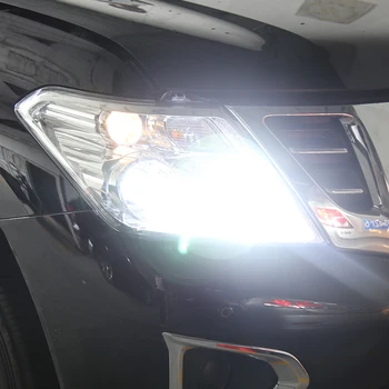 Lukturu Spuldzes Nissan Patrol y62 LED Lukturu Komplekts Turbo Fan 12V 360 Grādu 6500K Patruļas y62