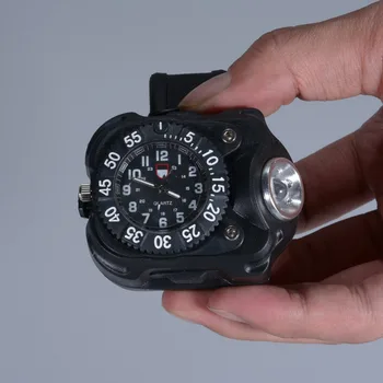 LumiParty LED Rokas pulksteni Lukturīti Lāpu Gaismas USB Uzlādes Rokas Modelis Taktiskās Uzlādējams Led Lukturīti