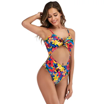 Luren Bikini Ir 2021. viengabala Plus Lieluma Iespiesti Sexy Peldkostīms Peldēt Peldēšanas peldkostīms Sievietēm