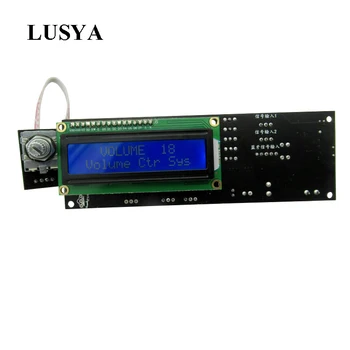 Lusya 2 Veidos Audio Ieeja + Bluetooth Ievades PT2313 Digitālo Signālu Valdes 1602 LCD Displejs Skaļuma Regulēšana Automašīnā A5-017
