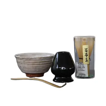 LUWU 4gab/uzstādītu tradicionālo matcha giftset bambusa matcha noslaucīt scoop ceremic Matcha Bļodā Sajauciet Turētāji japāņu tējas komplekti
