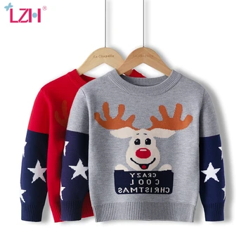 LZH ir 2021. Ziemas Rudens Cute Bērnu Džemperis Karikatūras sporta Krekls Meitenēm Adīšanas Drēbes Zēniem Jaunu Bērnu Apģērbu 3-8 Gadu