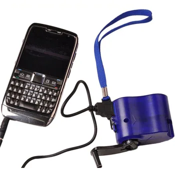 Lādētāja USB Uzlādes Avārijas Rokas Kloķi Jauda Dinamo Portatīvo Āra Mobilo Telefonu XR-Karstā