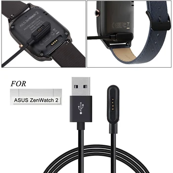 Lādētājs Asus Zenwatch 2 WI501Q WI502Q 3.3 pēdas USB Ātrās Uzlādes Magnētisko Dock Kabelis 100cm Smart skatīties Piederumi