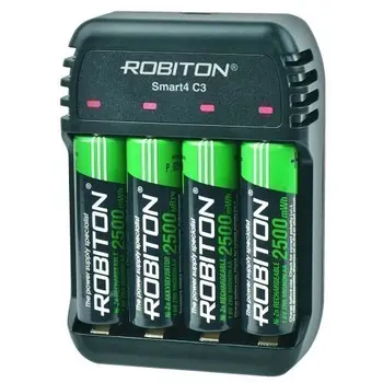 Lādētājs robiton smart4 C3 NI-Zn, Ni-MH, Ni-Cd baterijas