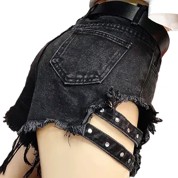 Lēti vairumtirdzniecības 2018 jaunā Pavasara Rudens Karstā pārdošanas sieviešu modes gadījuma sexy Džinsa bikses, virsdrēbes A243