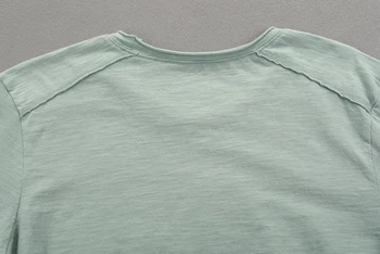 Līdz 2017. gada Rudenī jaunu vīriešu T-krekls garām piedurknēm bambusa vienkrāsainu kokvilnas T krekls O apkakles tendence vīriešu t zīmolu camiseta chemise