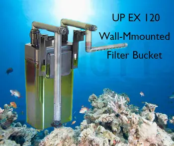 LĪDZ EX-120 Sienas piestiprināmais filtrs kausa 6.9 w 500 L/H Zivju Ārējo Kannu Filtru, Jaudas Sūkni Akvāriju Dīķa Zivju Tvertnes